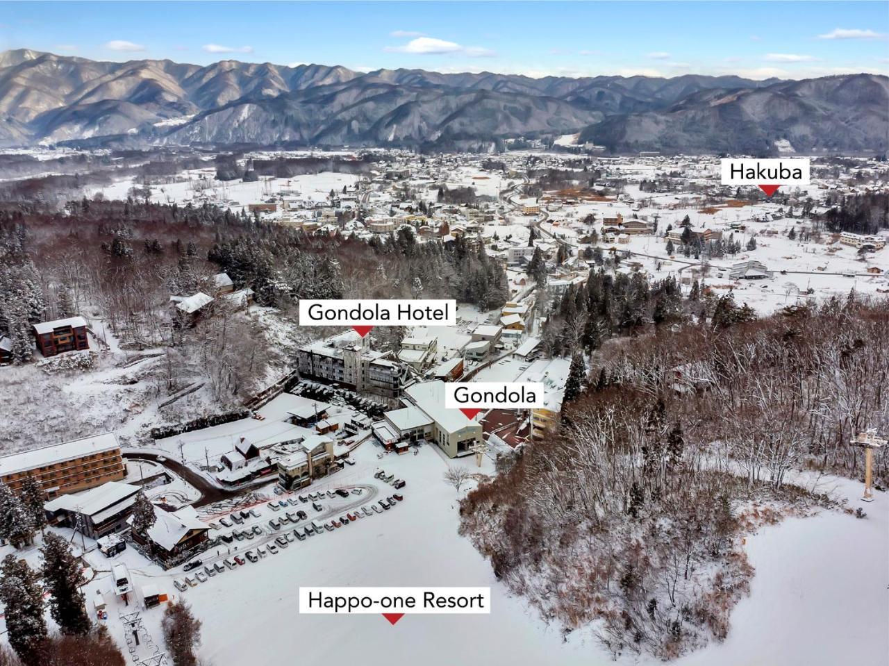 Hakuba Gondola Hotel Bagian luar foto