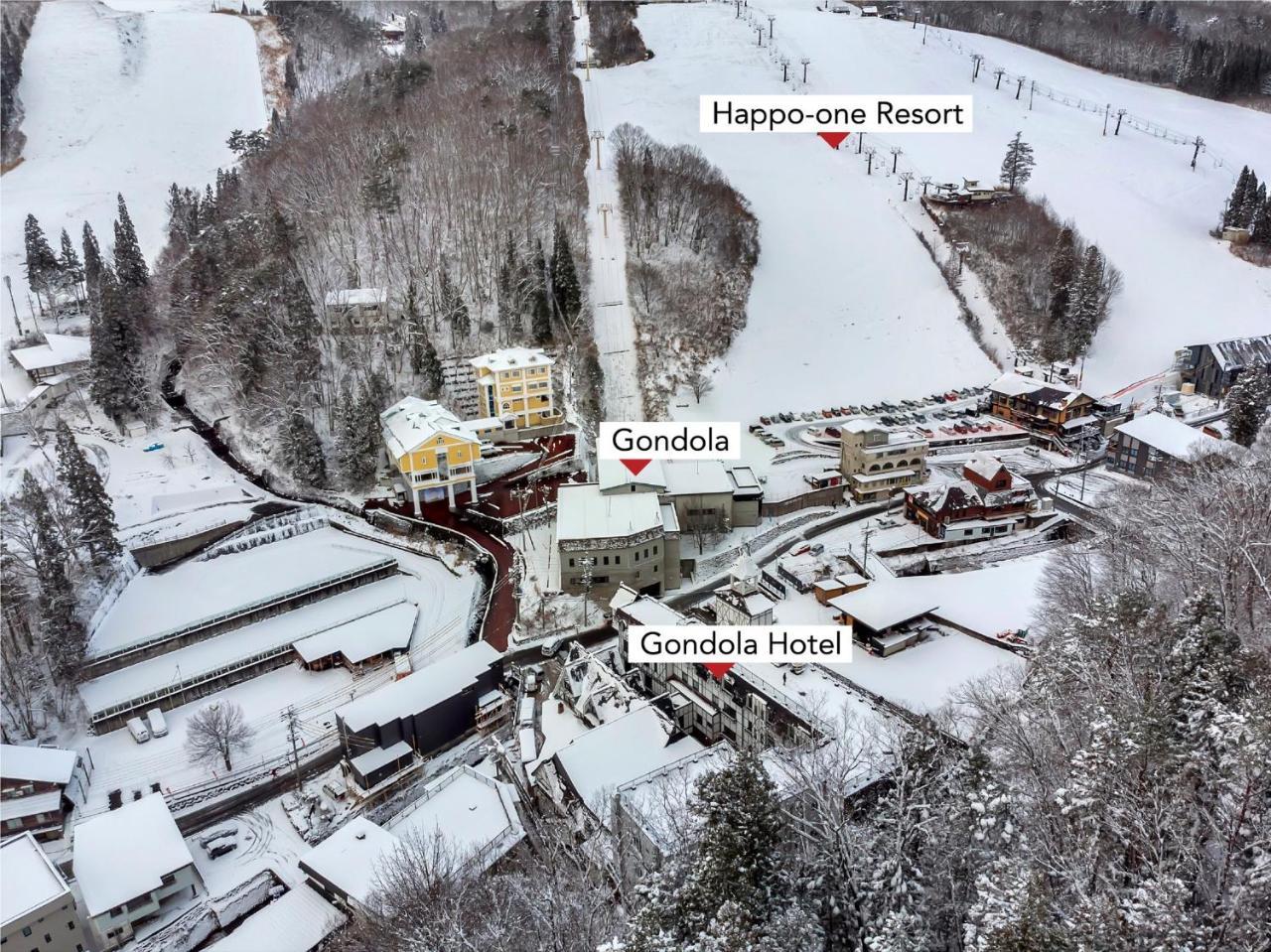Hakuba Gondola Hotel Bagian luar foto